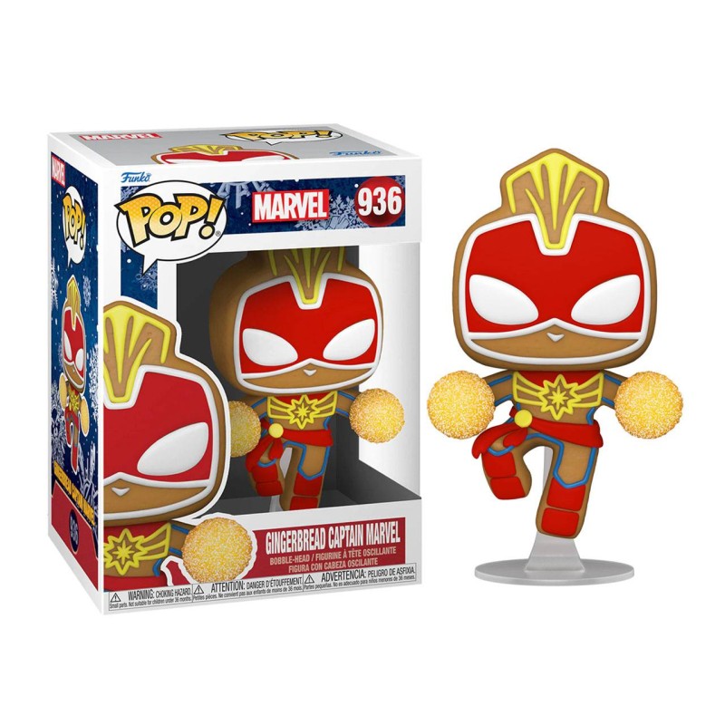 Gingerbread Captain Marvel Pop! Vinyl
		
		
			ID: 001415