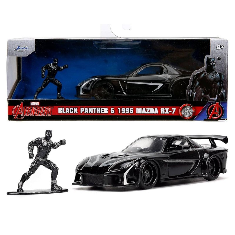 Black Panther & 1995 Mazda RX-7 1:32 - Marvel Avengers - Jada Toys
		
		
			ID: 002036